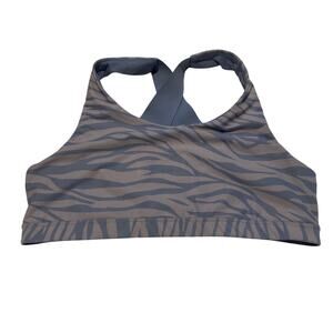 Old Navy Powersoft Blue Zebra Printed Sports Bra - Size 2X